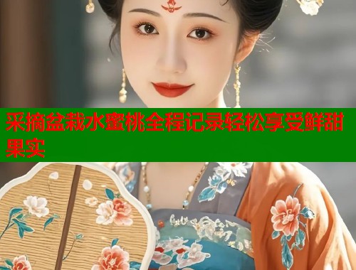 采摘盆栽水蜜桃全程记录轻松享受鲜甜果实